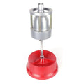 Portable aluminium hub balancer with bull's eye level for car and truck tyres