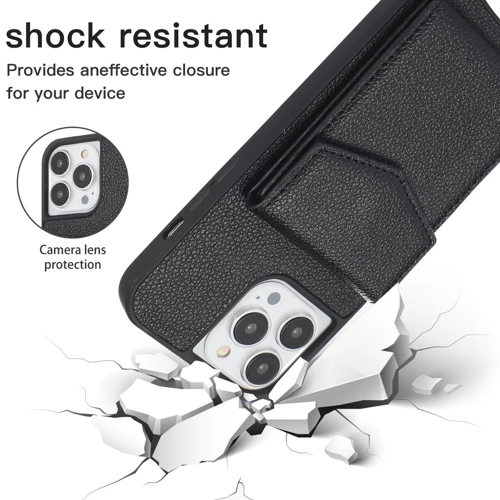 TPU leather fishtail plug-in iPhone case in multiple colours for models 7 to 14 Pro Max