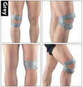 Black shock absorption sports leggings or knee pads for basketball and football.