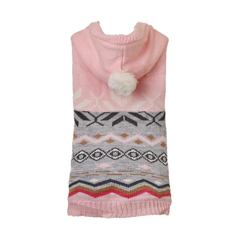 Green diamond pattern acrylic pet sweater for dogs and cats