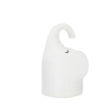 DOMI elephant-shaped silicone night light in warm white, showing its compact size.