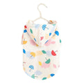Colourful cartoon umbrella pattern pet raincoat for dogs and cats in polyester fabric