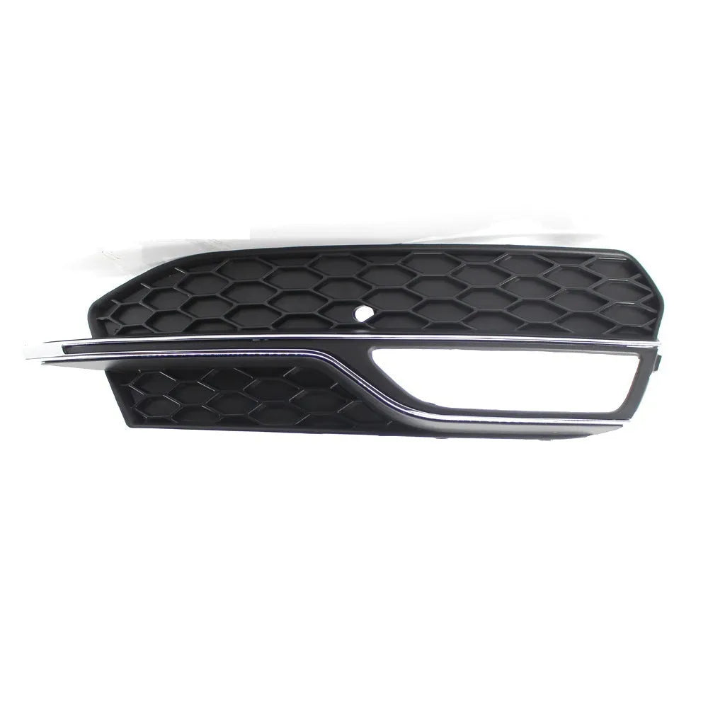 Black ABS fog lamp grille for Audi A3 S3 front bumper, 2013-2016 model years