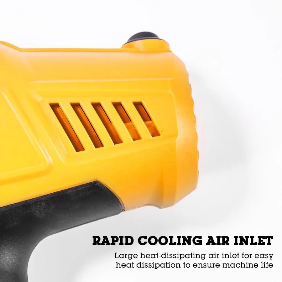 Orange plastic electric spray gun with 500W motor and 2.5mm nozzle for disinfectant or paint