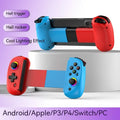 D8 Stretch Bluetooth Gamepad extended to hold a tablet, shown in black colour with visible control buttons and joysticks.