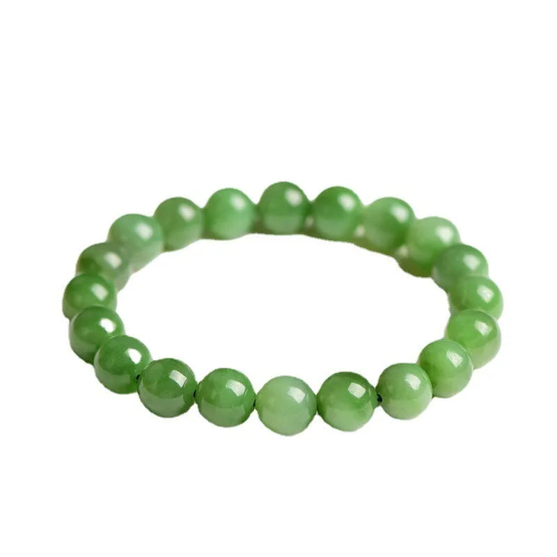 Natural Jasper Ball Bracelet with polished spherical beads in five size options