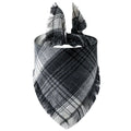 Plaid tassel triangle scarf for dogs in twill cloth with printed pattern, size S and M, 10 colour styles