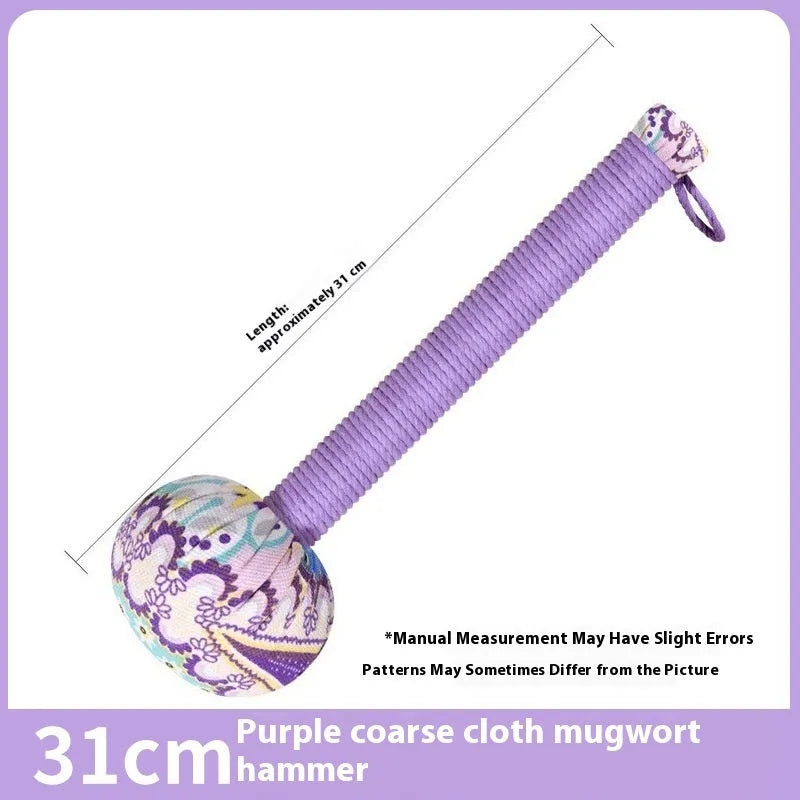 Argy wormwood hand-held massage hammer in choice of colours and 26cm or 31cm sizes.