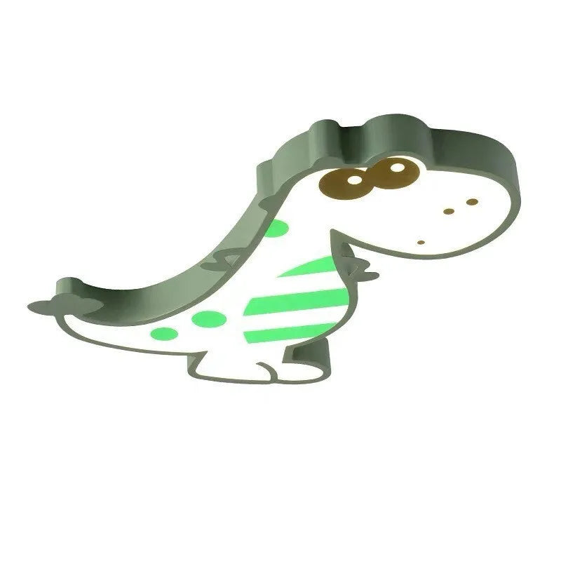 Cartoon dinosaur design ceiling light with PVC shade and aluminium body in 48cm diameter