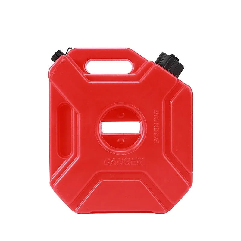Black car motorcycle spare fuel tank 5L with lock, general purpose oil drum