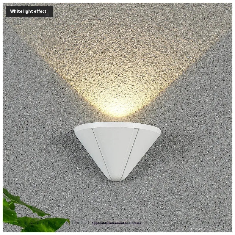 Black bird's nest design waterproof aluminium LED lamp for courtyard or bedside.