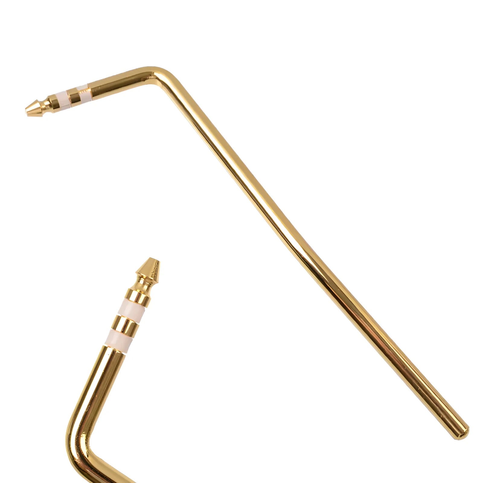 Direct plug-in metal guitar tremolo bar in black, blue, gold, and silver chrome finish options.