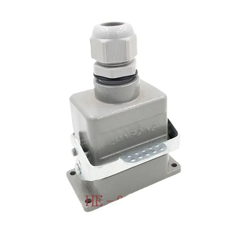 Rectangular hot runner plug connector core HDC-HE-006-1-6 with copper silver plated contacts for industrial automation