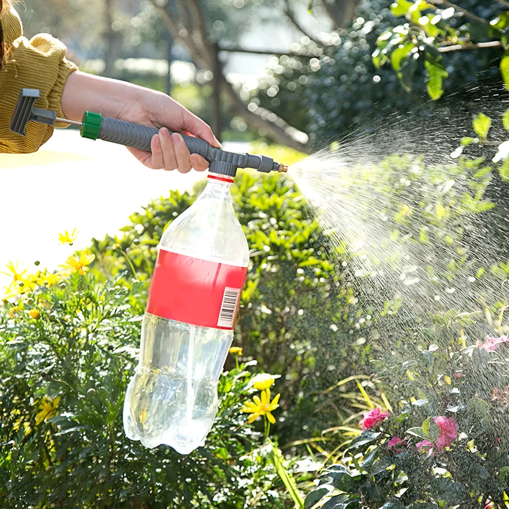 Universal beverage bottle watering sprayer nozzle with 30cm tube for household plants