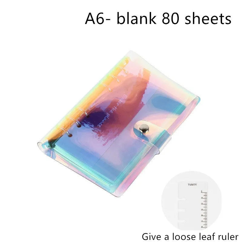 A5 and A6 hand account notebook with loose leaf binding for financial records