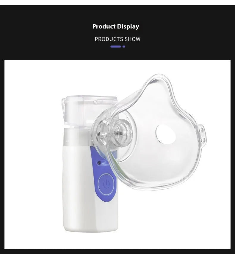 USB handheld columnar plastic nebuliser with 0.5L water tank for household humidification