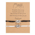 Black and white mixed color geometric bracelet with electroplated alloy finish on white background