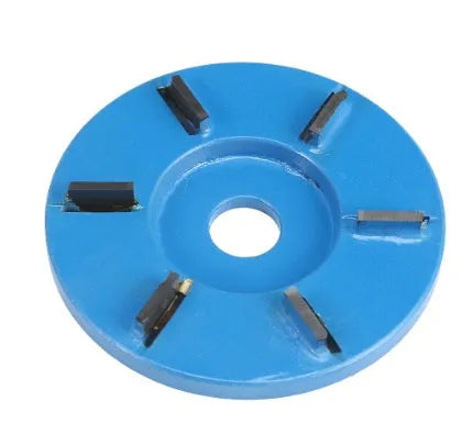 Meterk six-teeth wood carving disc milling cutter for 16mm aperture angle grinder, 90mm diameter