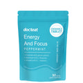 Mint press candy tablets in bag with vitamin B6 vitamin B12 and L-theanine ingredients