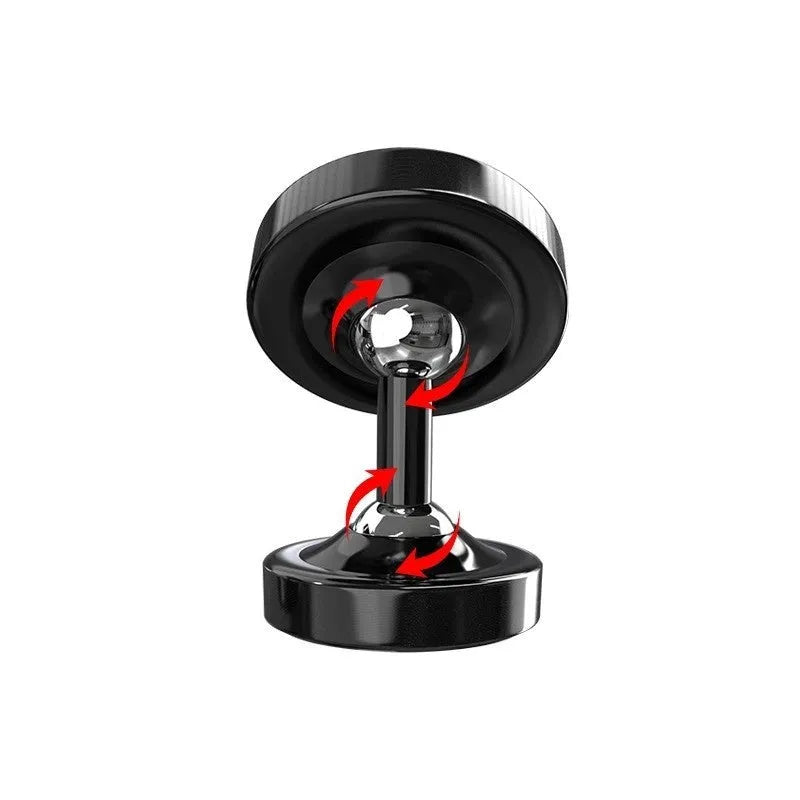 Dot magnetic car phone holder mounted on car air vent with zinc alloy construction and magnetic phone attachment