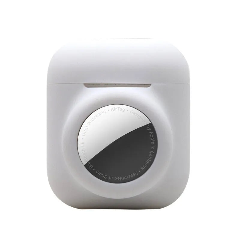 Silicone flip cover case for Apple AirTag in multiple colour options.