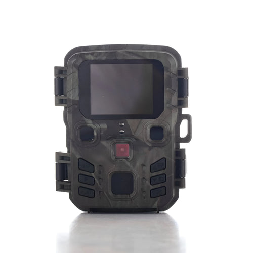 Black plastic infrared night vision monitoring device with TF card slot.