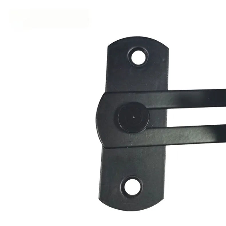 Warehouse hook barn door lock with 90 degree hasp in carbon steel or stainless steel options