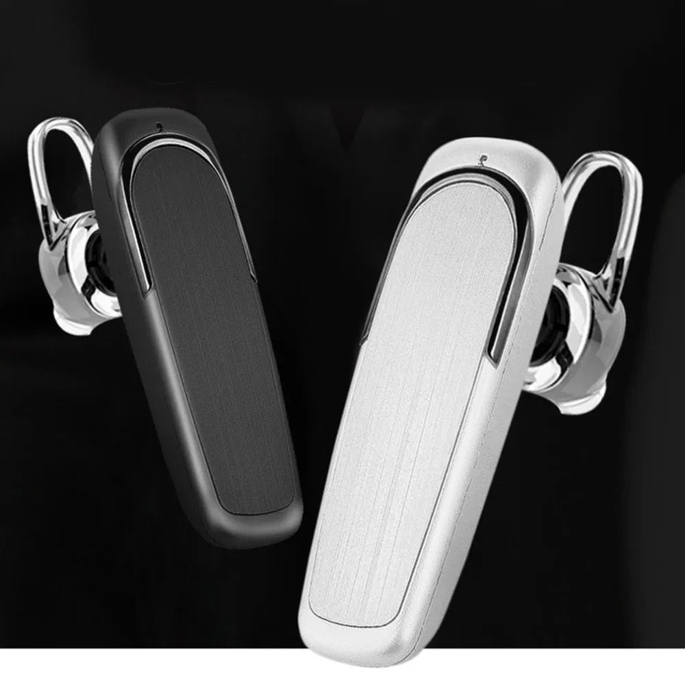 Bluetooth wireless car stereo headset with ABS shell in black, white, pink, and gold