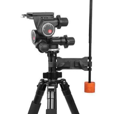 Black ABS plastic umbrella clip camera mount accessory compatible with Apple tripod systems