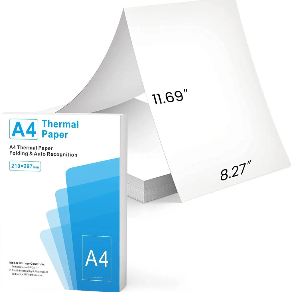 White A4 thermal printer paper for portable thermal printers