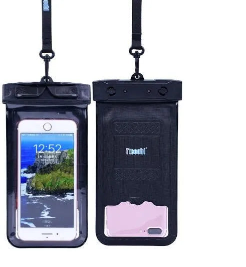 PVC waterproof mobile phone bag for outdoor activities available in multiple colours
