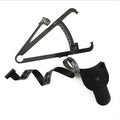Black ABS body fat caliper measurement tool with digital display and cable