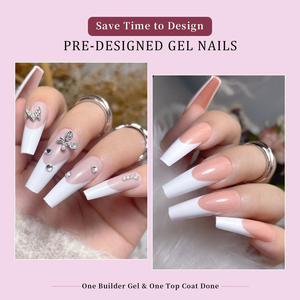 Box of 288 French wear armour nail stickers with seamless removable design