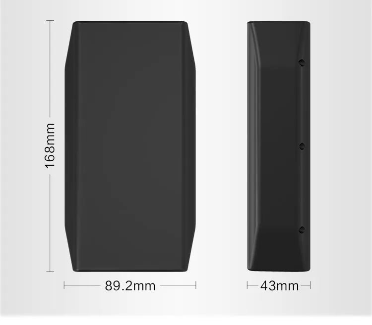 LF4100 black lithium iron phosphate portable battery pack with charger and DC cables