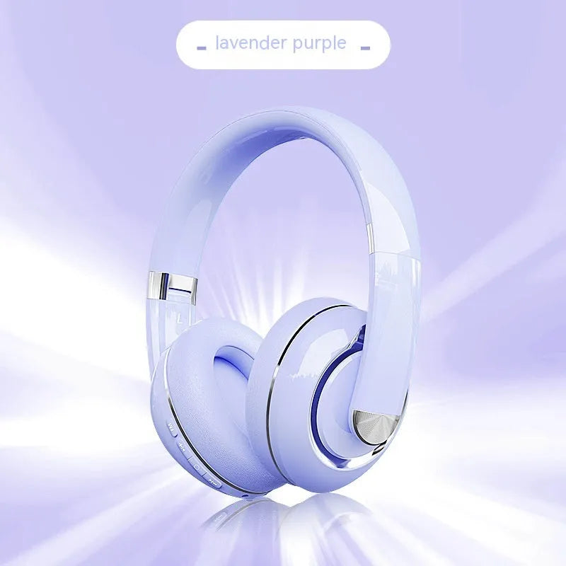 Bluetooth 5.2 wireless headphones with microphone, 40mm driver, Type-C charging, in Classic Black