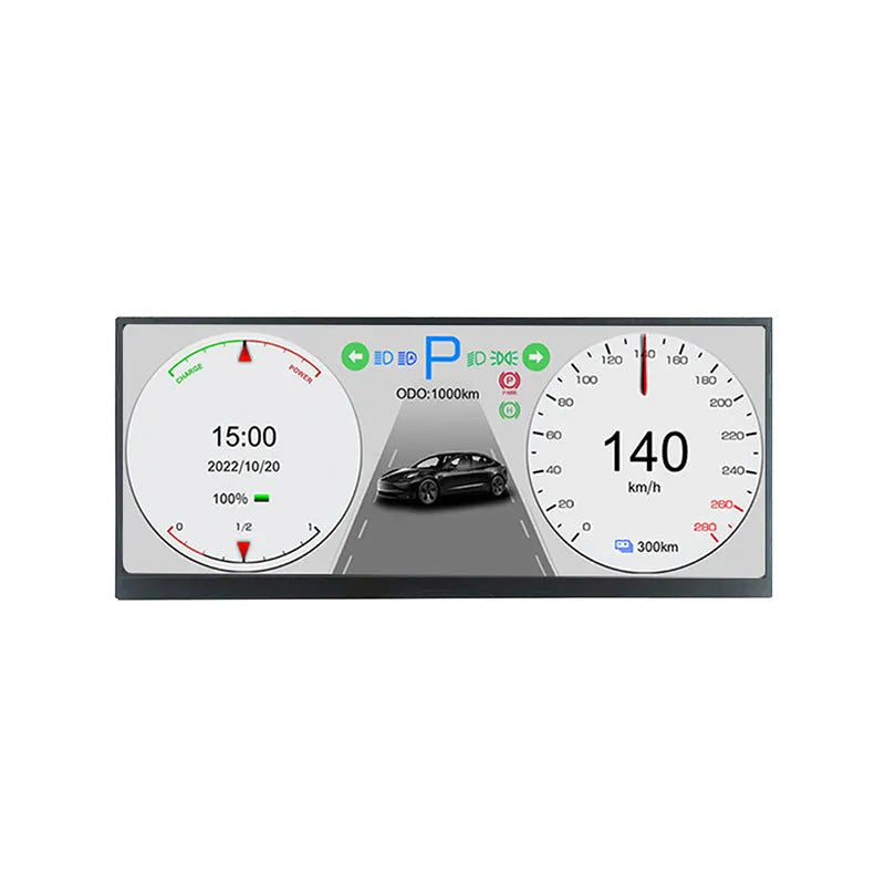 12.3 inch TFT LCD vehicle display screen with HD resolution for car dashboard installation
