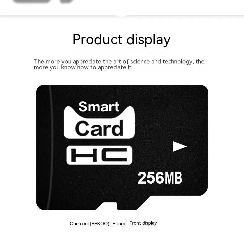 A single 256MB TF memory card on a white background.
