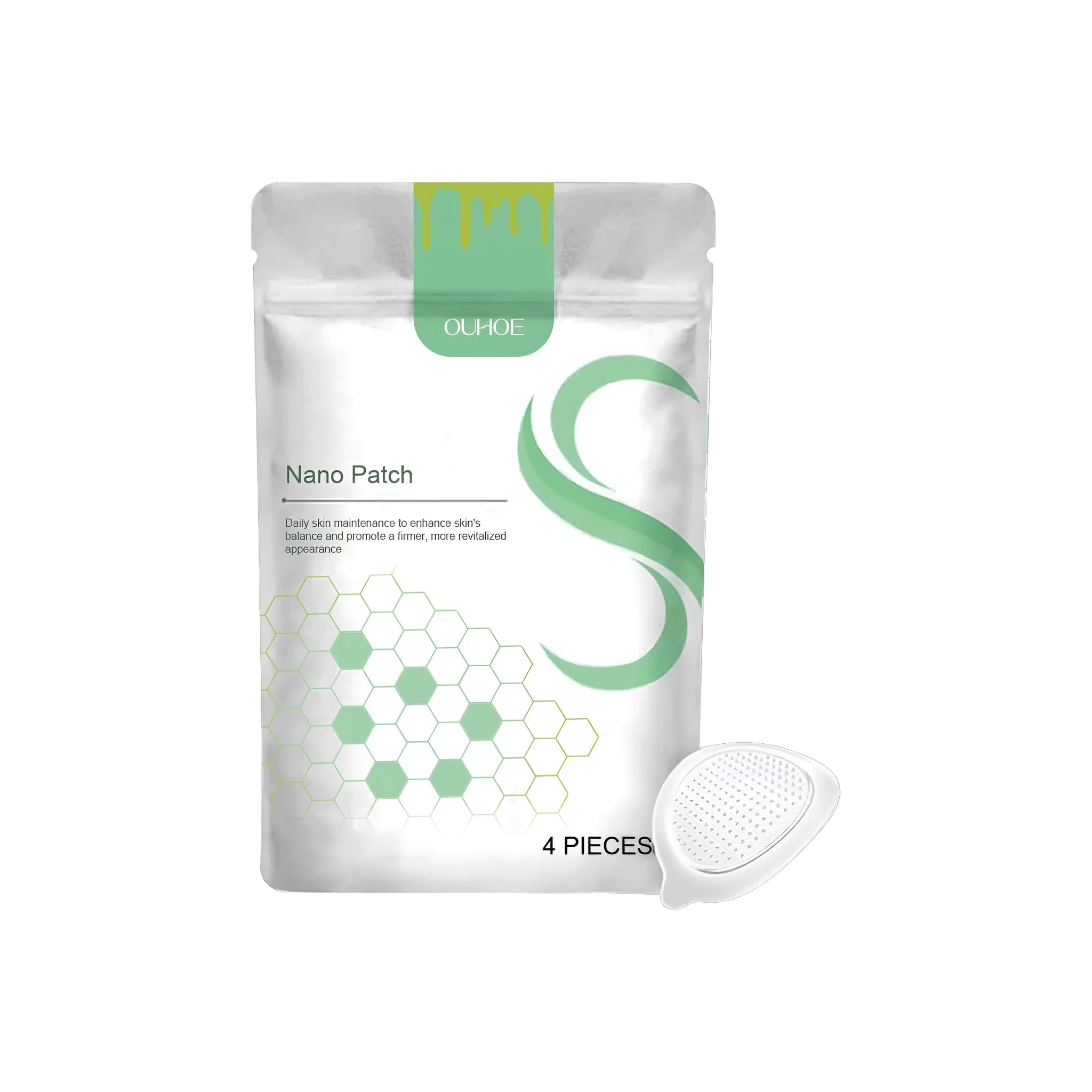 Four micro needle body shaping care patches containing bee venom and botanical extracts