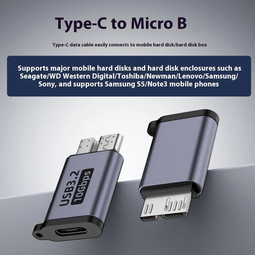 USB AM male to Micro-B female adapter for connecting older devices to modern USB ports