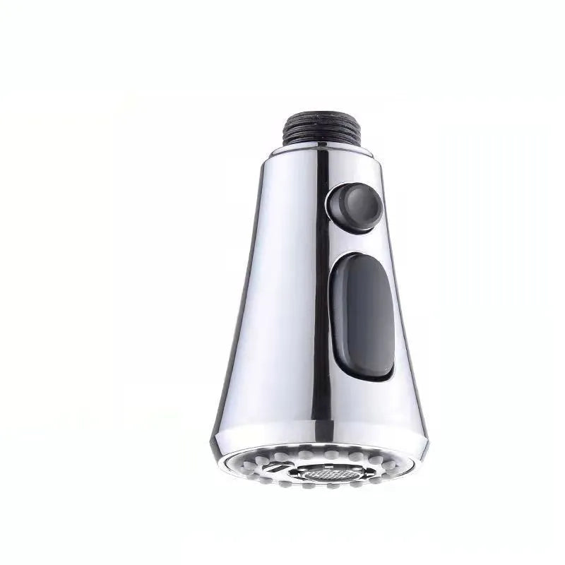 Universal pressurised kitchen faucet sprayer with rotating head and three water mode settings