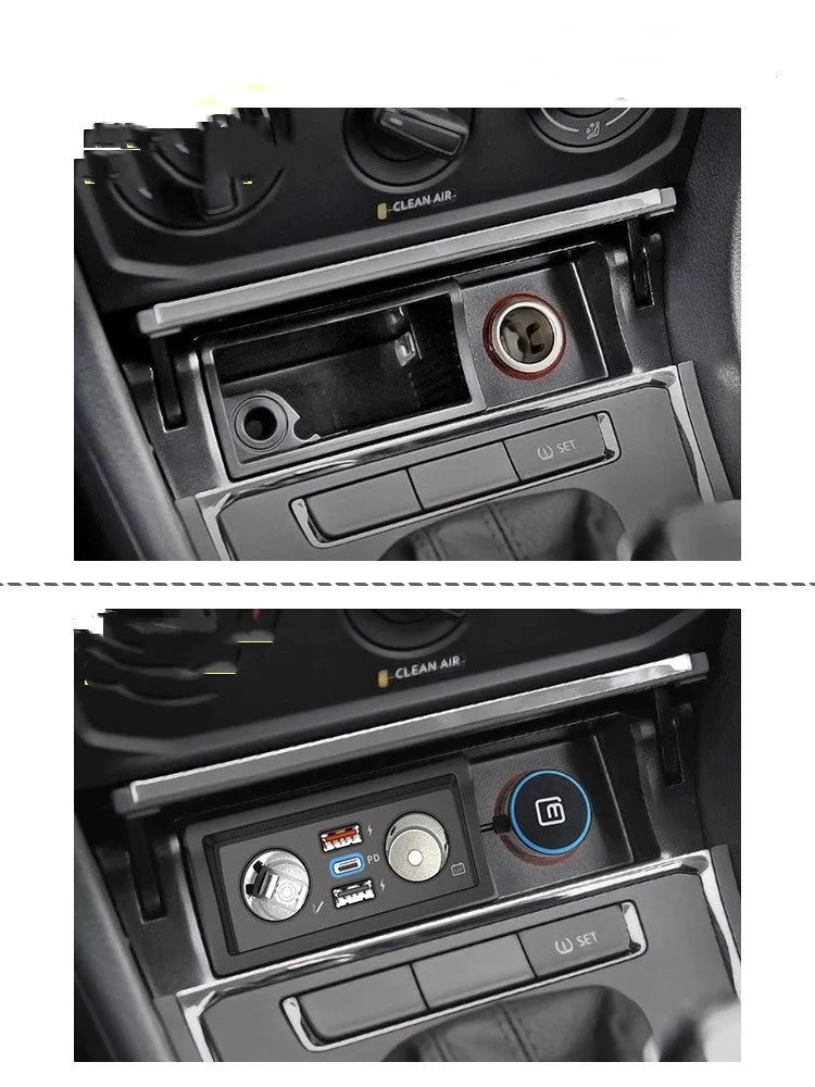 QC3.0 fast charge car charger for Lavida Polo Weiling vehicles with Android and Apple options