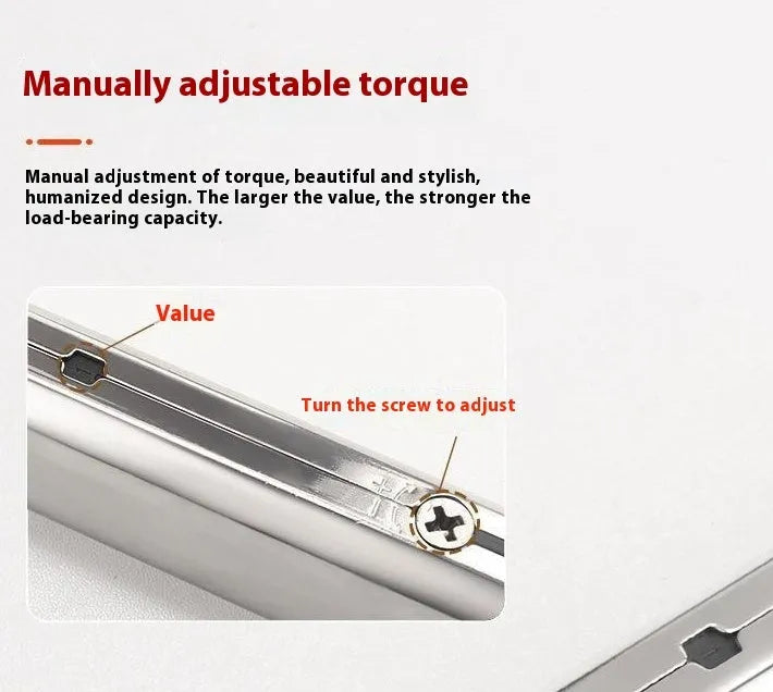 Cold rolled steel tatami cabinet support rod with elastic jackstay for flap-up doors.