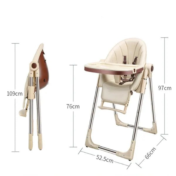 Blue anti-fall baby chair for toddler made from eco-friendly waterproof plastic