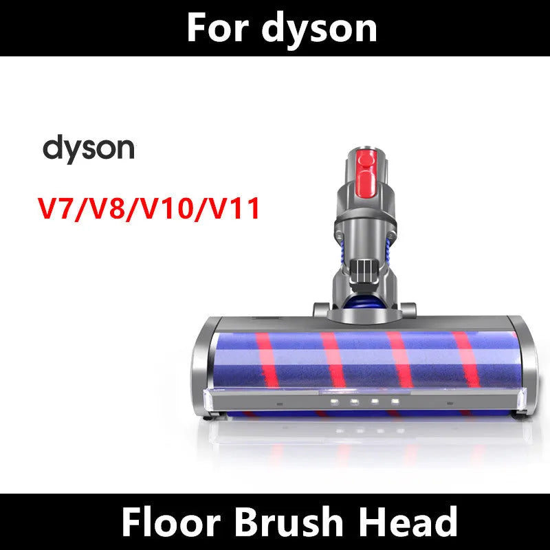 Dyson vacuum cleaner electric floor brush head replacement accessory with soft velvet rolling brush