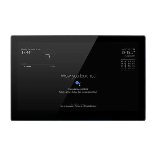 13.3-inch integrated computer voice assistant touch display unit with ABS casing.