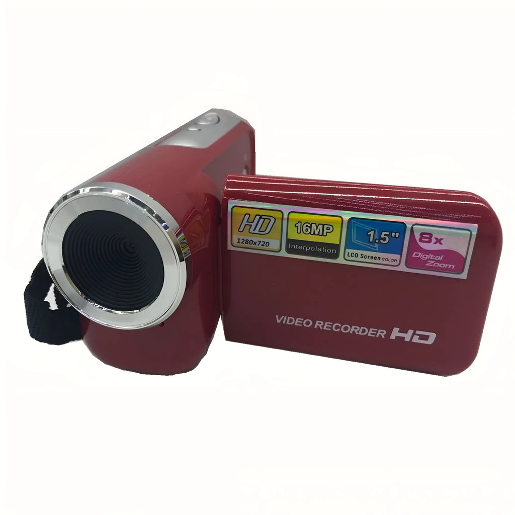 Neutral Mini Mini DV digital camera with 2.0-inch TFT display in black, showing lens and compact body