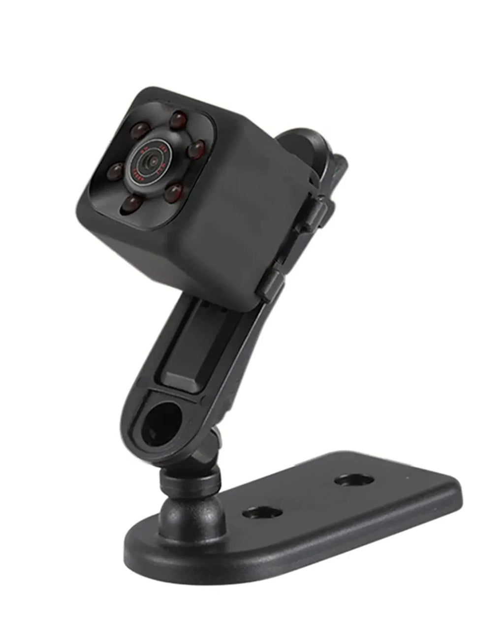 Black mini dashcam with USB cable for 1080P recording and infrared night vision