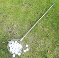 Metallic coloured 304 stainless steel golf ball picker for retrieving balls from the cup