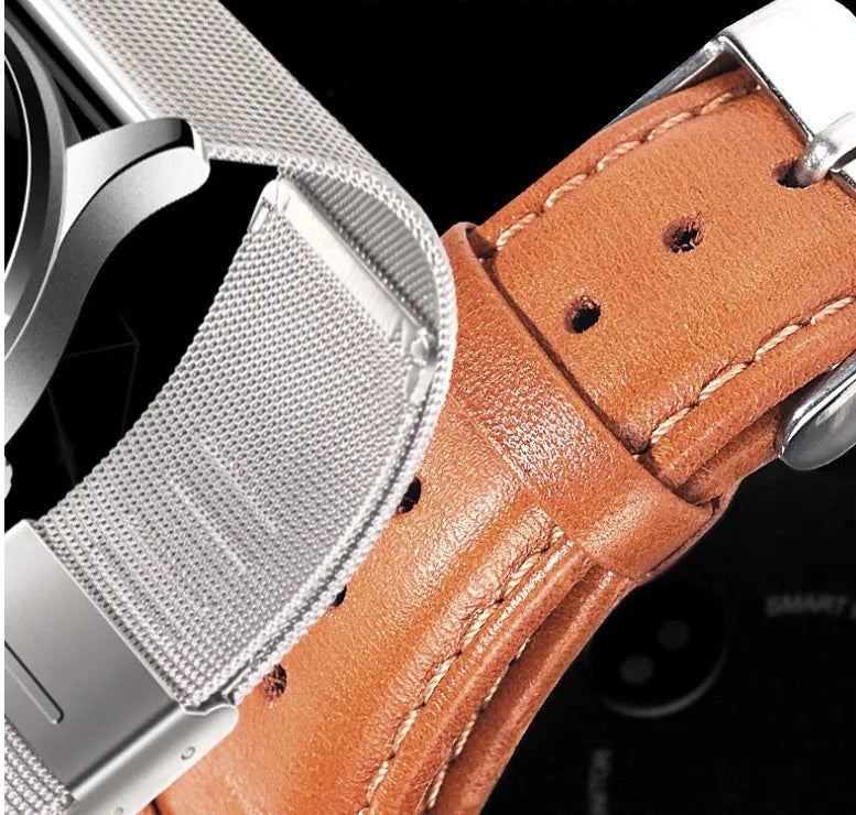 K88H smartwatch on wrist showing heart rate data on its 1.3-inch IPS screen.