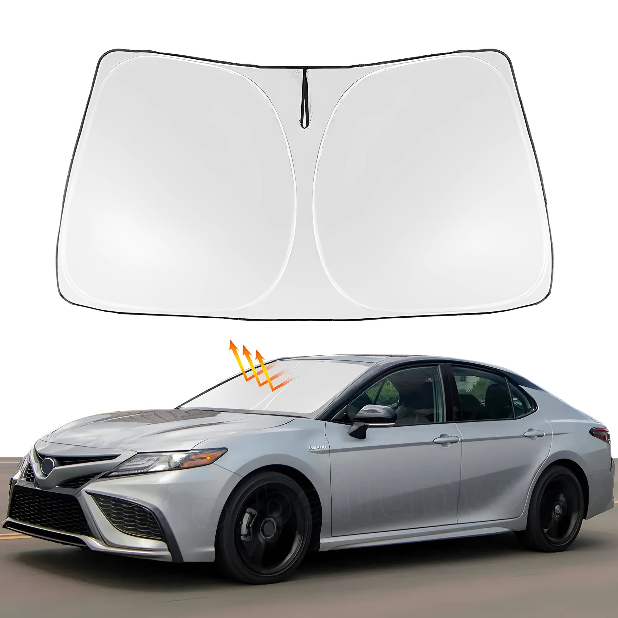 Silver tape windshield sunshade for Toyota NOAH XOVY 90 series car